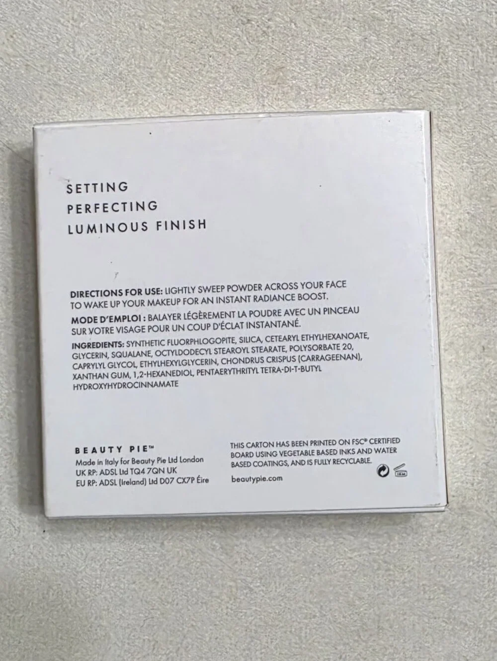 Beauty Pie One Powder Wonder Perfecting Powder